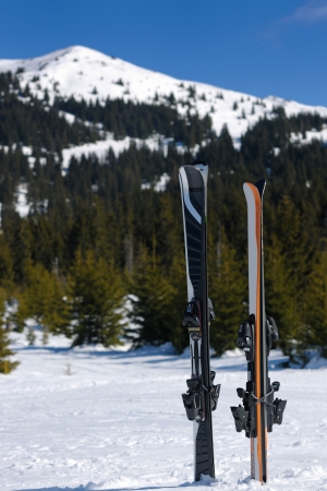 winter woman ski sport fun travel snowの写真素材