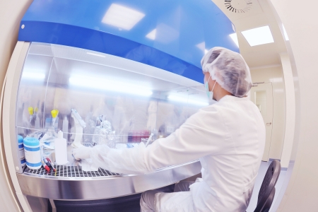 group of scientists working at the laboratoryの写真素材