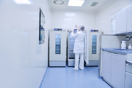 group of scientists working at the laboratoryの写真素材