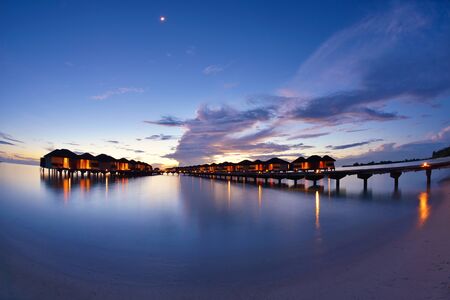 beautiful tropical beach background landscape nature sunsetのeditorial素材