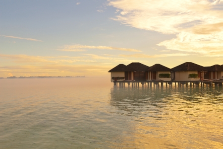 beautiful tropical beach background landscape nature sunsetのeditorial素材