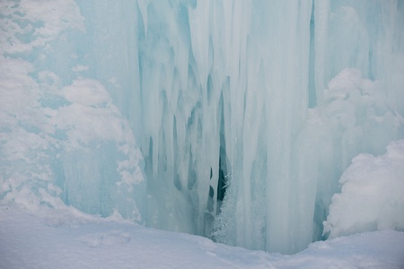 ice and snow at winter nature backgroundの写真素材