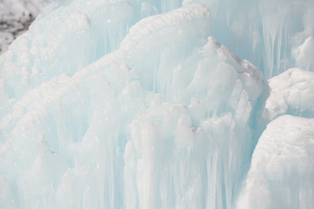 ice and snow at winter nature background