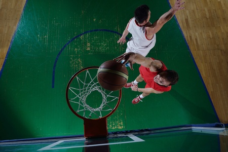 basketball game sport player in action isolated on black background