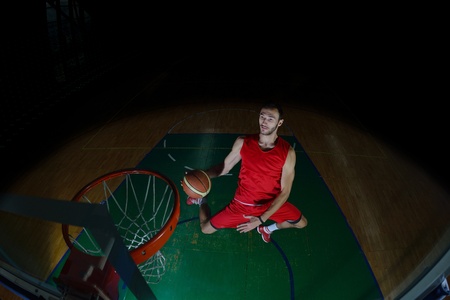 basketball game sport player in action isolated on black background