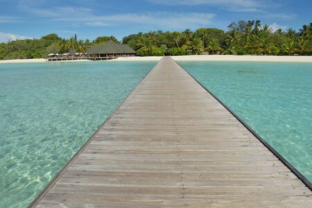 tropical beach nature landscape with white sand at summerの写真素材