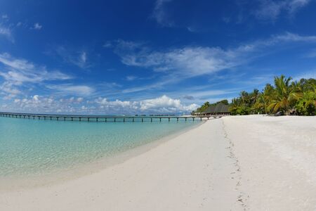tropical beach nature landscape with white sand at summerのeditorial素材