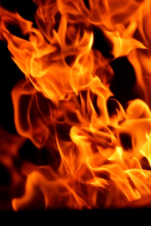 fire flame pater frame on black 