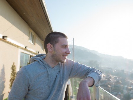 young man portrait  outdoor