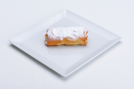 apple pie turkish dessert healthy organic food isolated on white backgroundの写真素材