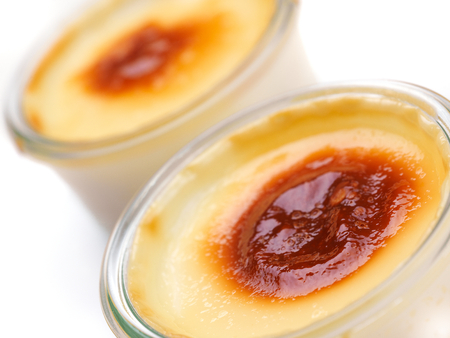 tasty dessert glass cup with fruits and chocolateの写真素材