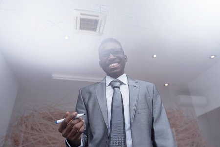 young business people group have meeting and working in modern bright office indoorの写真素材