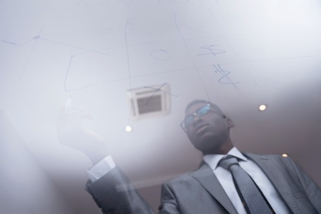 young business people group have meeting and working in modern bright office indoorの写真素材