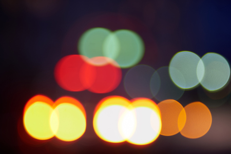 blured treffic street lights abstract background