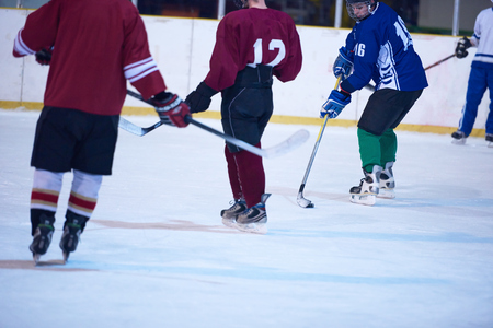 ice hockey sport players comptetition concpet