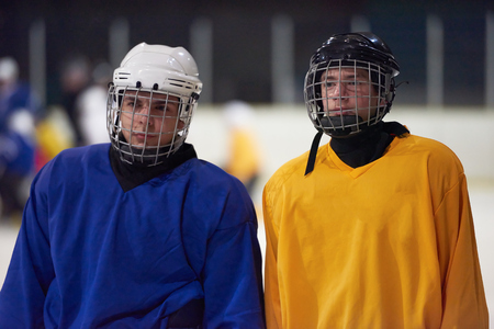 ice hockey sport players comptetition concpetの写真素材
