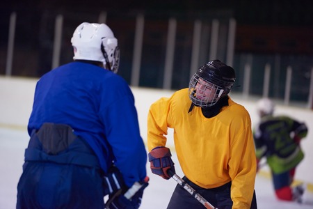 ice hockey sport players comptetition concpetの写真素材