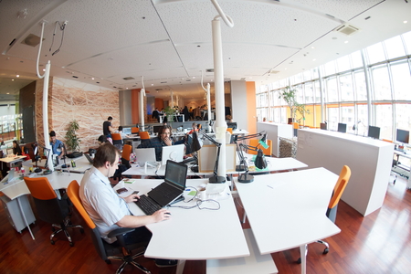 startup business people group working everyday job  at modern officeの写真素材
