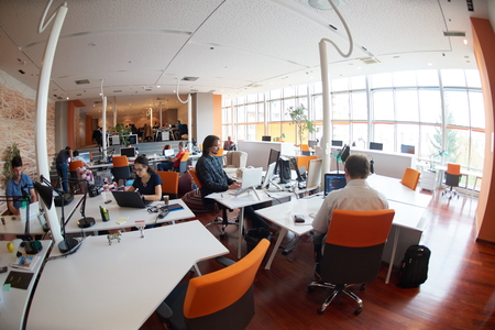 startup business people group working everyday job  at modern officeの写真素材