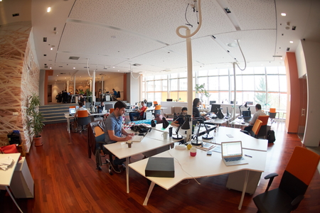 startup business people group working everyday job  at modern office