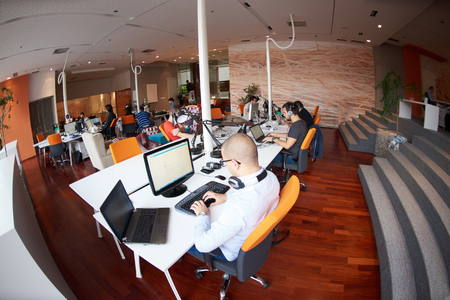 startup business people group working everyday job  at modern officeの写真素材