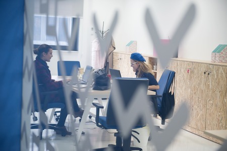 startup business people group working everyday job  at modern office
