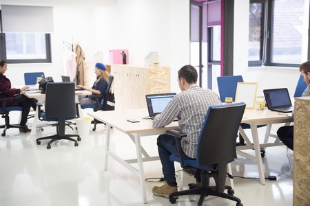 startup business people group working everyday job  at modern officeの写真素材