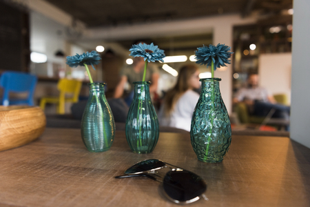 young people group in modern office have team meeting and brainstorming while working on laptop and drinking coffeeの写真素材