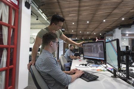 startup business people group working as team to find  solution to problemの写真素材