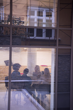 Multiethnic startup business team on meeting in modern bright office interior brainstorming, working...
