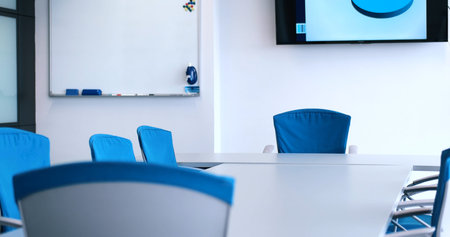 Interior View Of Empty Meeting Room