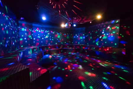 Disco ball light reflection backgroundの写真素材