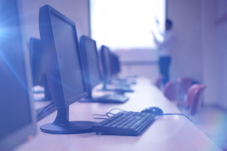 Empty Modern Open Plan Officeの写真素材