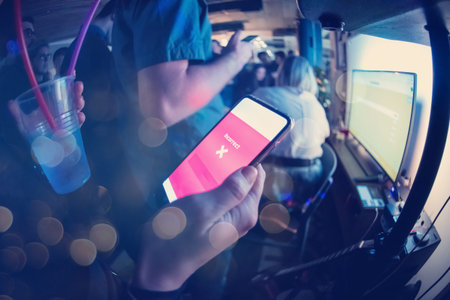 new year and christmas office party close up details food preparing and eating drinks and gifts authentic local startup business teamの写真素材