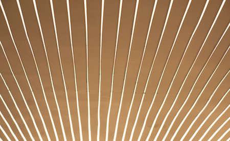 Diode strip.close up of led lights tape set on the ceiling  at new luxury apartment