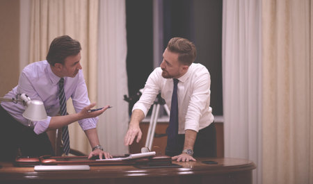 corporate business team on meeting