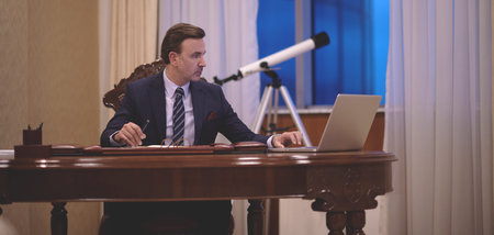 corporate business man at office