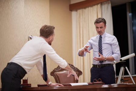 corporate business team on meeting