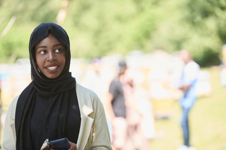 african muslim business woman portrait