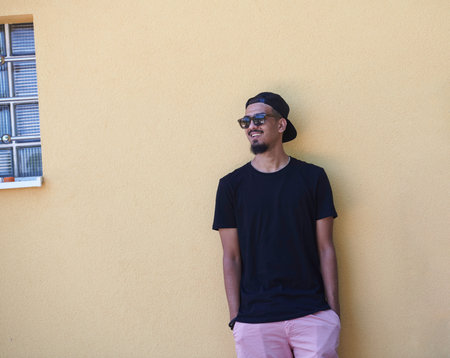 portrait of trendy young middle eastern man