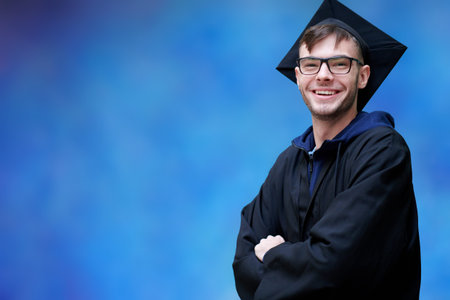 portrait of the student on graduation day