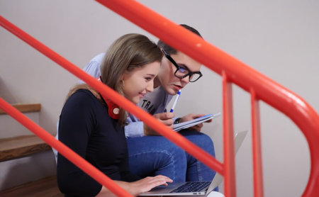 students use modern technology in school to create projects
