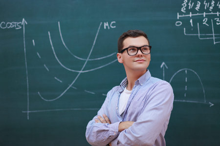 the student does the task on the board