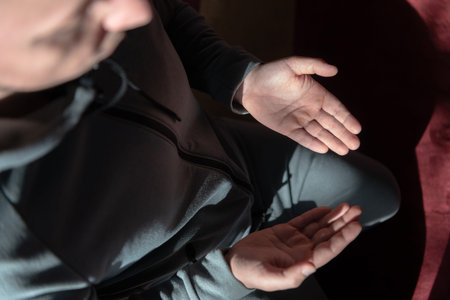 muslim prayer inside the mosque in namaz worship Allahの写真素材