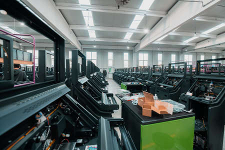 industrial production of medical respirators to combat the coronavirus pandemicの写真素材