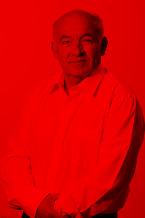 Senior grey-haired man wearing elegant shirt isolated on white background depressed and worry for distress, crying angry and afraid. Sad expression.の写真素材