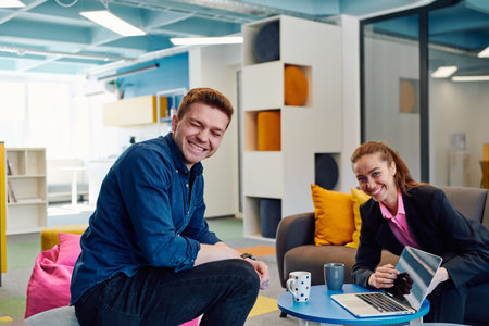 Multiethnic startup business team on meeting in a modern bright open space coworking office....
