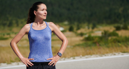Close-Up Portrait of Determined Athlete Resting After Intense Workout