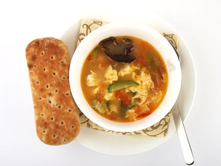 Chinese noodle soupの写真素材