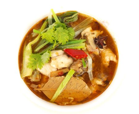 Traditional Chinese Fish soupの写真素材